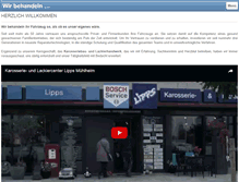 Tablet Screenshot of karosseriebau-lipps.de